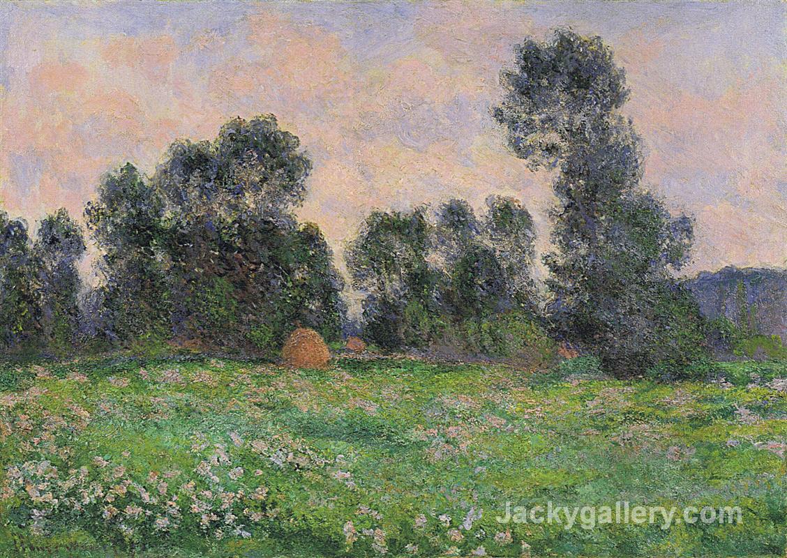 Meadow in Giverny by Claude Monet paintings reproduction - Click Image to Close